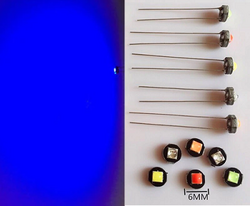 6MM inbouw of dashboard 12V 1x 3030SMD led blauw