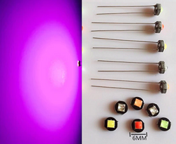 6MM inbouw of dashboard 12V 1x 3030SMD led roze