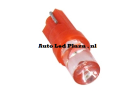 T5 1 LED rood plat