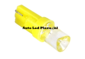 T5 1 LED geel plat