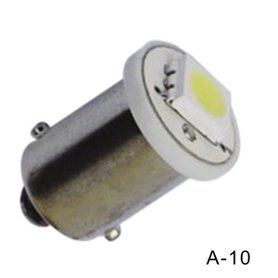 BA9S / H6W 1 LED SMD 5050 geel/amber