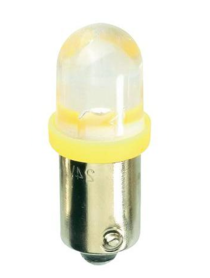 BA9S / H6W 1 LED geel/amber (bol)