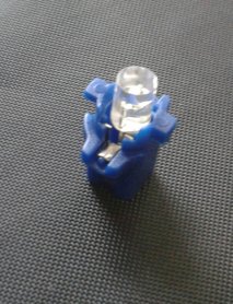 B8.3D 1 led plat blauw