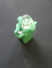 B8.3D 1 led plat groen