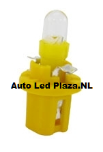 B8.5D 1x LED Rond geel