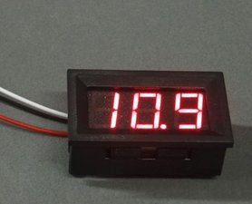 Mini digitale voltmeter 4.5-30V Voltage Panel Meter in Rode LED uitvoering