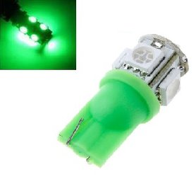 T10 W5W led 5x 5050 SMD LED groen