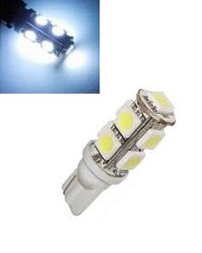 T10 W5W led 9x 5050 SMD LED Wit