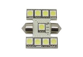 C5W Festoon 31mm 9x 5050SMD LED xenon wit