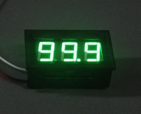 Mini digitale voltmeter 4.5-30V Voltage Panel Meter in Groene LED uitvoering