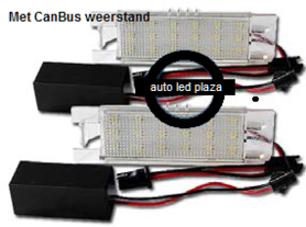 Kenteken led verlichting set incl canbus weerstand geschikt voor Opel