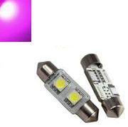 C5W 31MM 2X 5050SMD LED pink roze