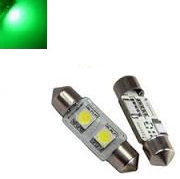 C5W 31MM 2X 5050SMD LED Groen