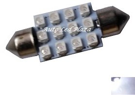 festoon C5W 12x 3528SMD LED Xenon Wit 39mm