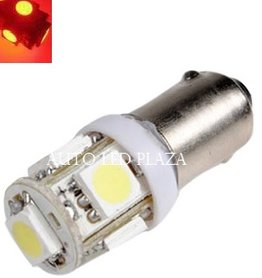 BA9S 24Volt led 5X 5050SMD LED Rood