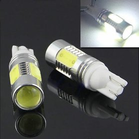 T10 W5W 7,5W COB highpower met lens 
