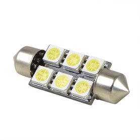 C5W Festoon 6x 5050SMD LED 42MM wit