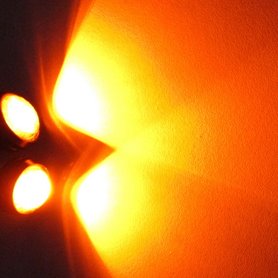 2X Eagle eye 3W high power LED kleur: Geel/Amber