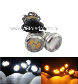 Dual color wit geel Eagle eye set 2 stuks