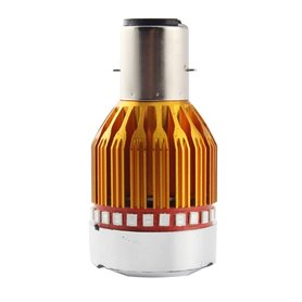 BA20D H6 Gold 9W Cree led incl blauw en rood flash functie