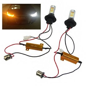 DRL / knipperlicht switchback set gold series (T20 aansluiting..!!)