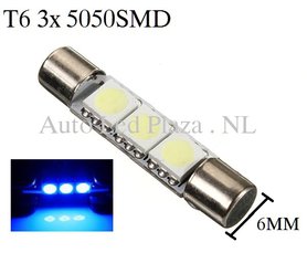 T6 31MM LED buislamp Blauw