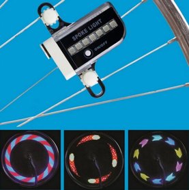 spaak wiel verlichting met 30 patronen en motion sensor