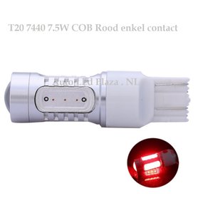 T20 7440 7,5W COB high power led Rood
