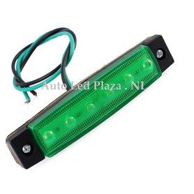 Groen zijmarkering 12V 6x LED unit 