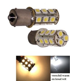 BAU15S (1156) 18x 5050SMD led WARM WIT