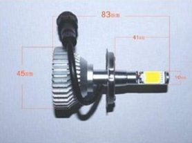 H4 2000LM COB Canbus 6000K LED dimlicht set