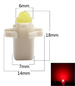 B8.3D COB Full Glow LED rood