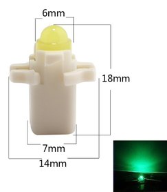 B8.3D COB Full Glow LED Groen