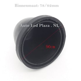 Universele koplamp stofkap t.b.v. led dimlicht 90MM 2 stuks