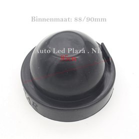 Universele koplamp stofkap t.b.v. led dimlicht 95MM 2 stuks