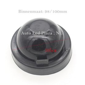Universele koplamp stofkap t.b.v. led dimlicht 105MM 2 stuks