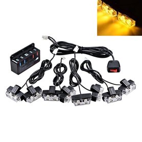waarschuwing signalering led Geel 8x flash units
