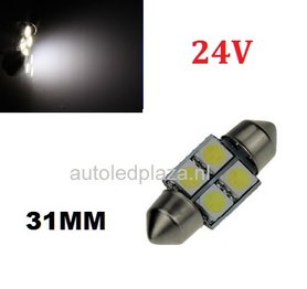 24V C5W Festoon 31MM 4x 5050SMD LED wit