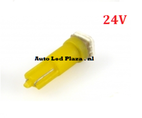 24V T5 1x 5050smd LED geel