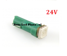 24V T5 1x 5050smd LED groen