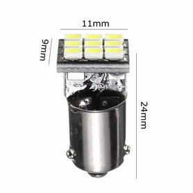 BAX9S H6W 9x 1206SMD LED wit