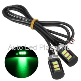Universeel 3x5730SMD LED interieur sfeer licht Groen