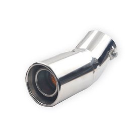 Einddemper eindstuk met Fire look verlichting (hoek model)