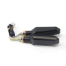 Motor/bromfiets/scooter dynamisch knipperlicht units set á 2st met DRL functie