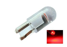 T10 W5W rood 1x COB-LED glass-look 12V