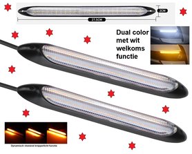 Dagrijverlichting DRL incl dynamisch knipperlicht met welkoms functie