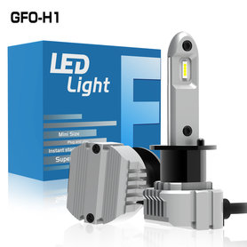 H1 4500LM 6000K pocket LED dimlicht set á 2 stuks