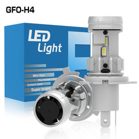 H4 4500LM 6000K pocket LED dimlicht Let op!! per 1 stuk