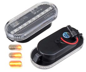 Set á 2st Dynamisch LED zij knipperlicht voor o.a. VW, ford, SEAT (helder glas)