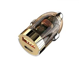 120W transparante met trekring autolader USB en Type C 